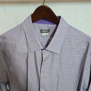 Van Heusen Men's Lavender Dress Shirt   Size: 18-18.5 34/35 2XL/2TG